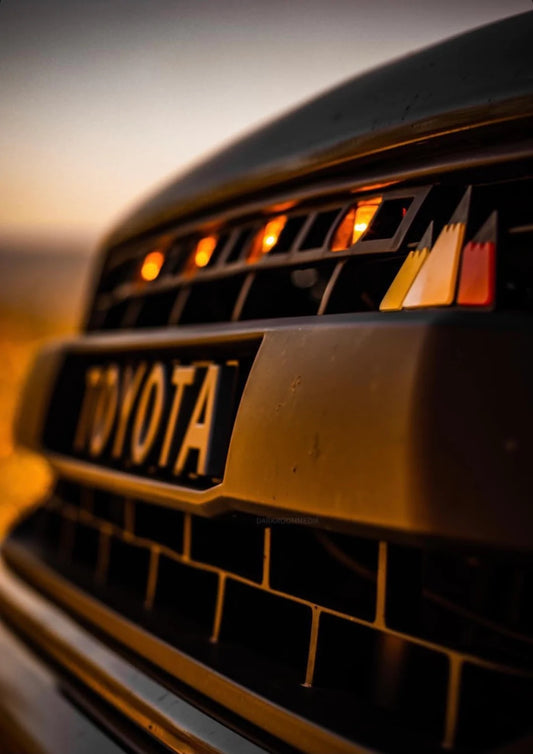 Mountain Tri-Color Grille Badge