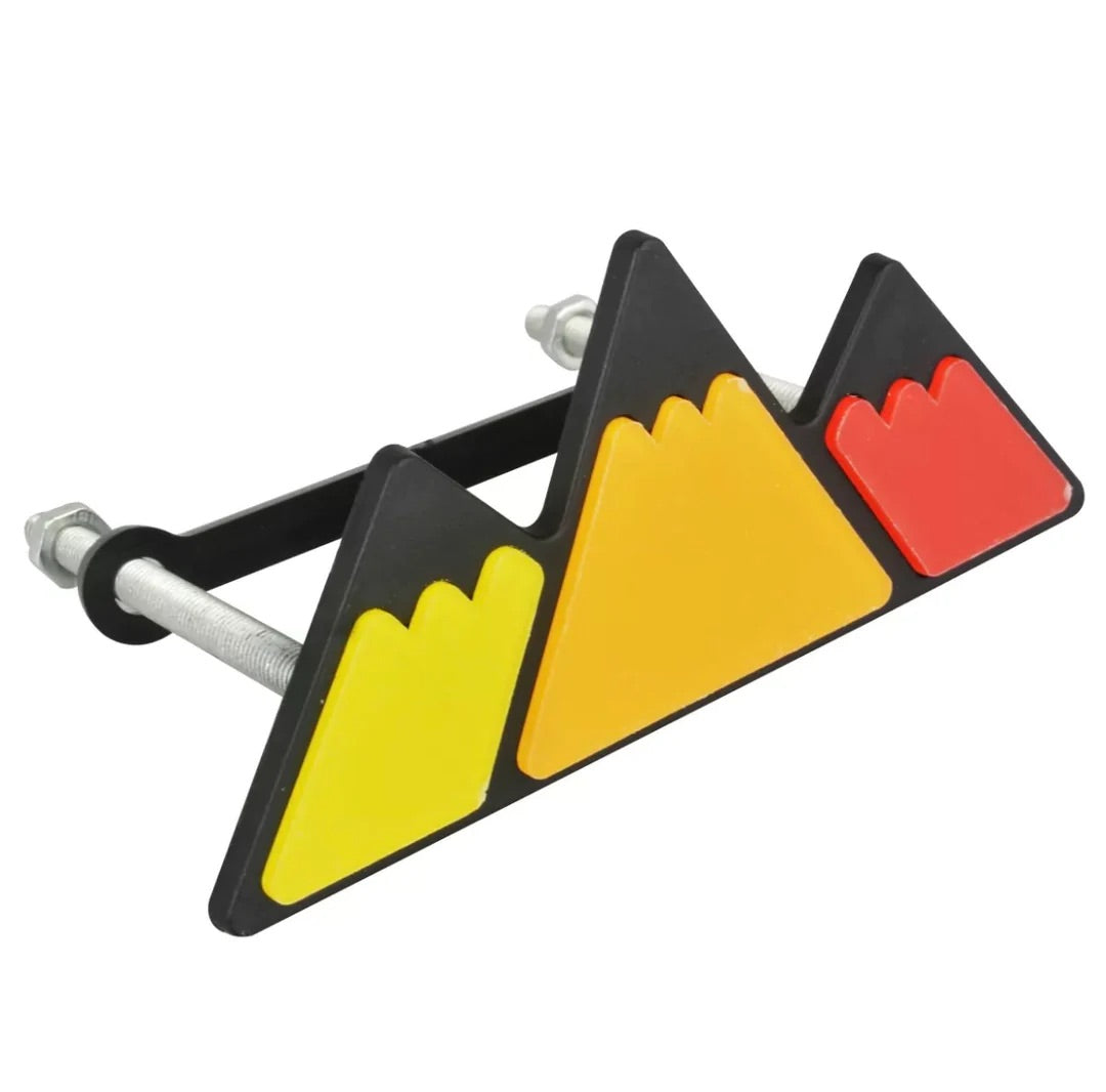 Mountain Tri-Color Grille Badge