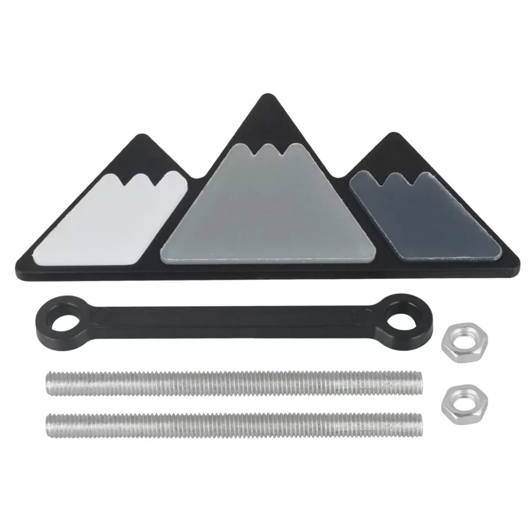 Mountain Tri-Color Grille Badge