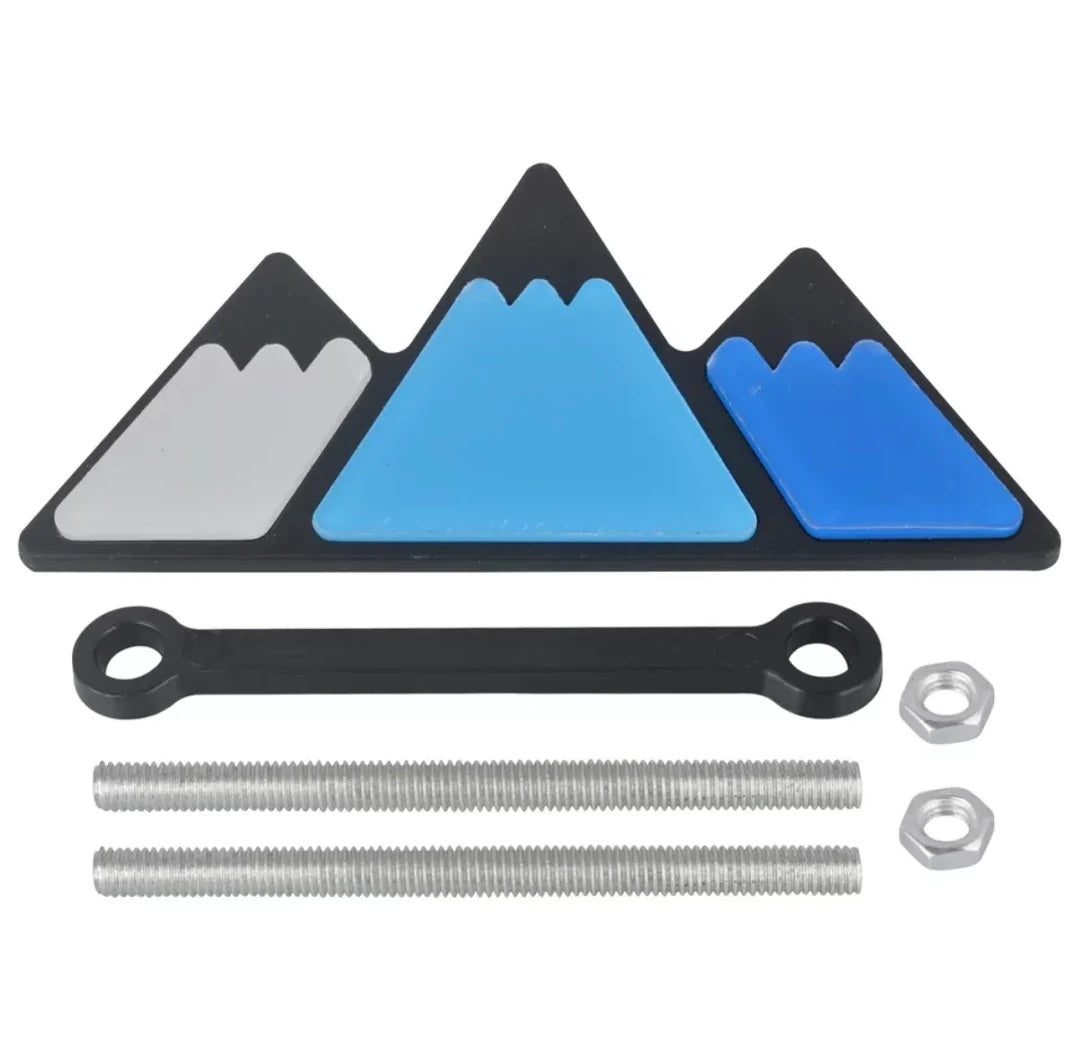 Mountain Tri-Color Grille Badge